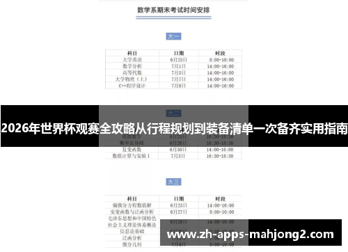 2026年世界杯观赛全攻略从行程规划到装备清单一次备齐实用指南 2026年世界杯观赛全攻略从行程规划到装备清单一次备齐实用指南
